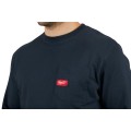 Milwaukee 602BL-2X - Heavy Duty Pocket Tee Long Sleeve Blue - XXL