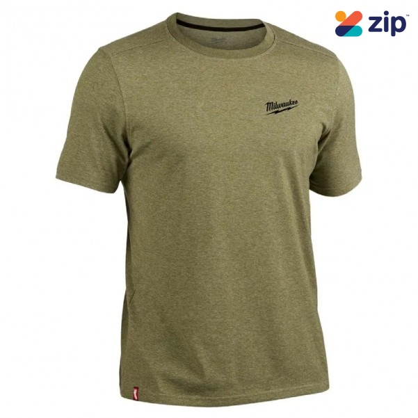 Milwaukee 603GN2X - Size2XL Green Short Sleeve Hybrid Work Tee  Safety Equipment