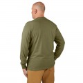 Milwaukee 604GN2X - Size 2XL Green Long Sleeve Hybrid Work Tee