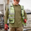 Milwaukee 604GNL - Size L Green Long Sleeve Hybrid Work Tee Safety Equipment