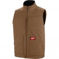 Milwaukee GRIDIRON (801BRS) - Brown Sherpa Lined Vest Size S Jackets