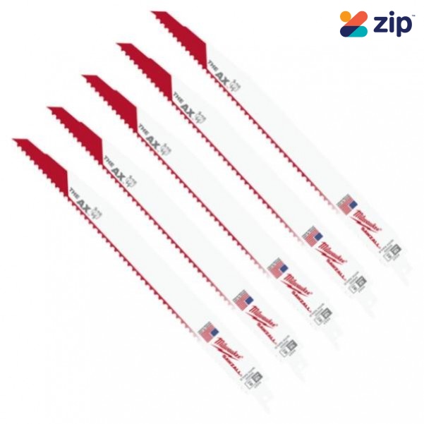 Milwaukee 48005027 - 300mm 5TPI THE AX SAWZALL Saw Blades (5 PK) Reciprocating Saws