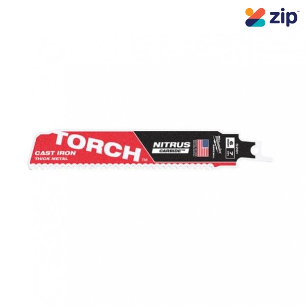 Milwaukee 48005261 - 1 Pack 150mm 7 TPI Torch with Nitrus Carbide SAWZALL Saw Blade Milwaukee Accessories