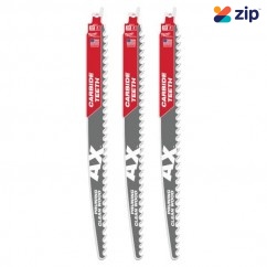 Milwaukee 9 in. AX, Torch & Wrecker Carbide Teeth Cutting Sawzall Reciprocating Saw Blades (3-Piece)