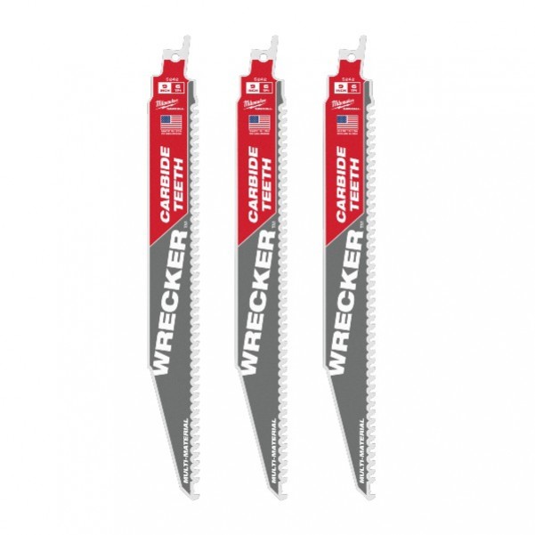 Milwaukee 48005342 - 230mm Wrecker Carbide Teeth Saw Blade 3 Pack 
