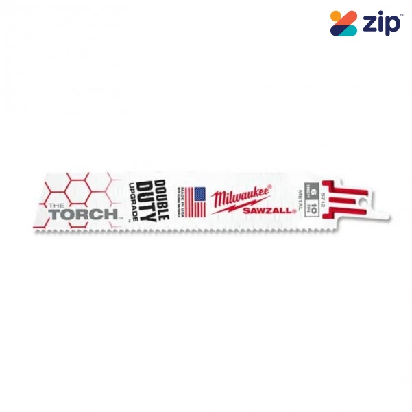 Milwaukee 48008712 - 25pce The Torch 150mm 10TPI Bi-metal Reciprocating Saw Blade Milwaukee Accessories