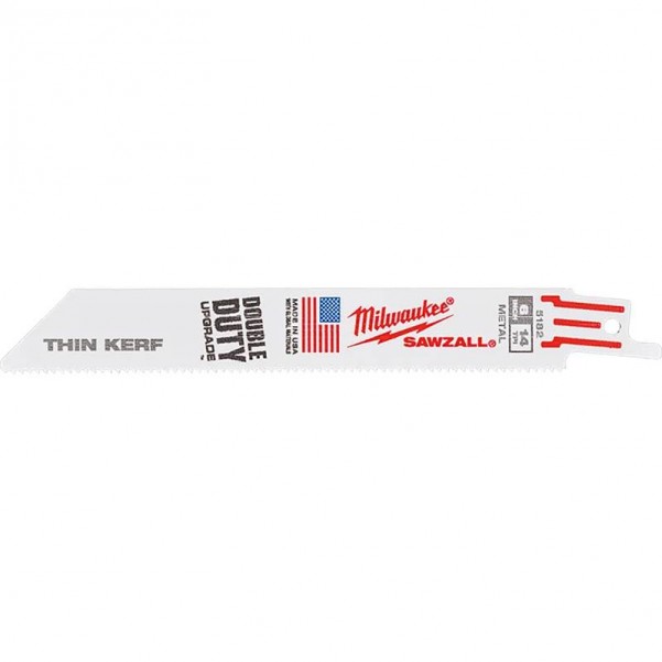 Milwaukee 48016182 - 150mm 50 Pack Thin Kerf SAWZALL Reciprocating Saw Blades Milwaukee Accessories