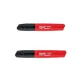 Milwaukee 48223102 - 2 Pack INKZALL Black Medium Point Marker