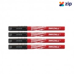 Milwaukee 48223164 - 4 Pack INKZALL Black Ultra Fine Point Pens