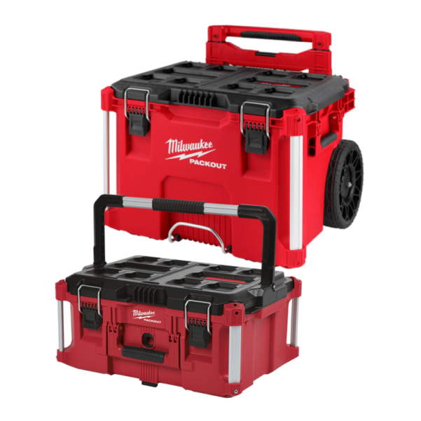 Milwaukee 48228427+48228425 - PACKOUT Low Profile Rolling Tool Box + PACKOUT Large Tool Box Milwaukee 48228427+48228425 - PACKOUT Low Profile Rolling Tool Box + PACKOUT Large Tool Box