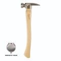 Milwaukee 48229519 - 19oz Smooth Face Hickory Handle Framing Hammer