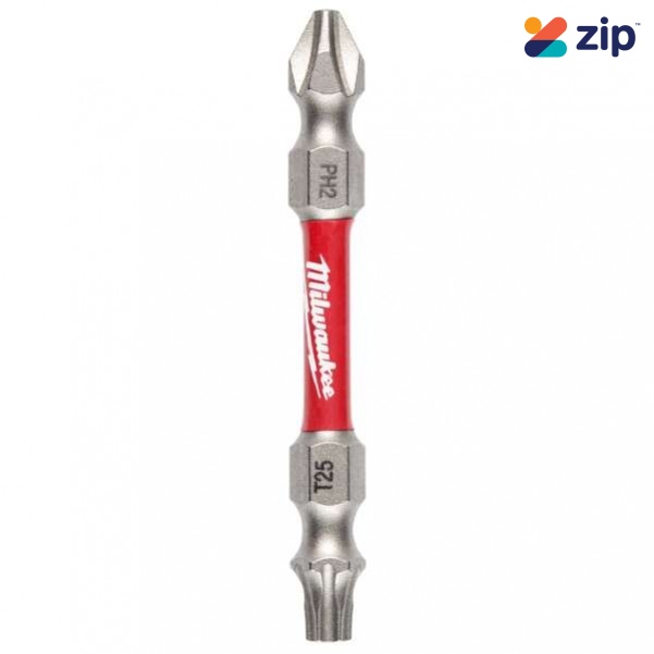 Milwaukee 48324312 - SHOCKWAVE PH2/Tprx25 60mm Double Ended Driver Bit
