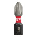Milwaukee 48324604 - 25 Pack PH2 x 25mm SHOCKWAVE Insert Bits Milwaukee Accessories
