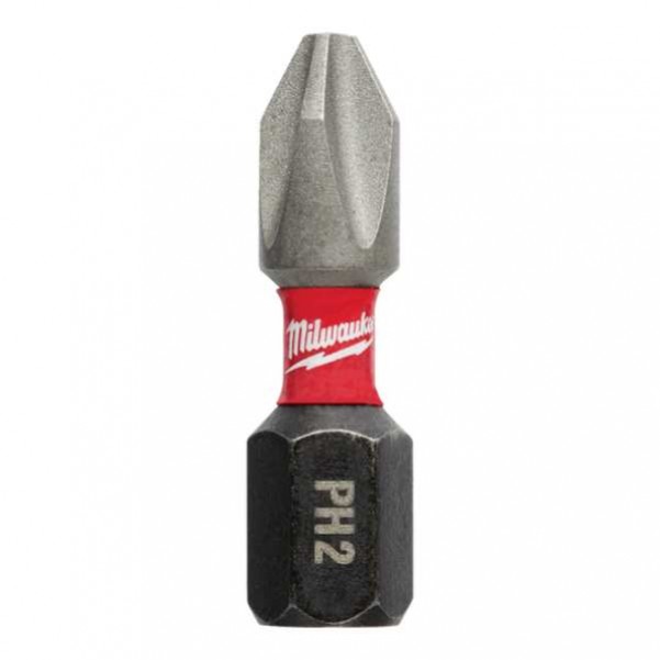 Milwaukee 48324604 - 25 Pack PH2 x 25mm SHOCKWAVE Insert Bits