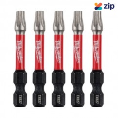 Milwaukee 48324697 - 5 Pack 50mm (2") TXB027 SHOCKWAVE Power Bit Security Torx