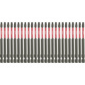 Milwaukee 48324795A - 25 Pack SQ2 x 89mm (3.5") Square Recess SHOCKWAVE Power Bits Milwaukee Accessories