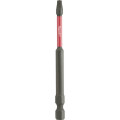 Milwaukee 48324795A - 25 Pack SQ2 x 89mm (3.5") Square Recess SHOCKWAVE Power Bits Milwaukee Accessories