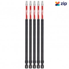 Milwaukee 48324855 - 5-Pack 150mm (6") SHOCKWAVE Square #2 Power Bit Milwaukee Accessories