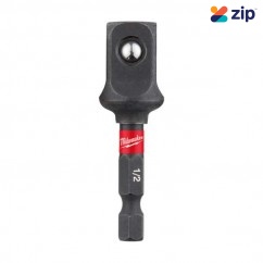 Milwaukee 48325034 - 1/4" Hex to 1/2" Square Power Bit Socket Adapter  Sockets & Accessories