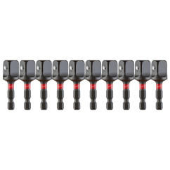 Milwaukee 48325734 - SHOCKWAVE Power Bit Socket Adapter 1/4" Hex to 1/2" Square - 10pk