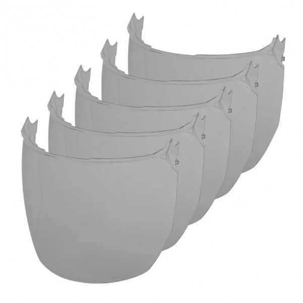 Milwaukee 48731442A - 5-Pack BOLT Face Shield Universal Grey Replacement Pack Milwaukee Accessories
