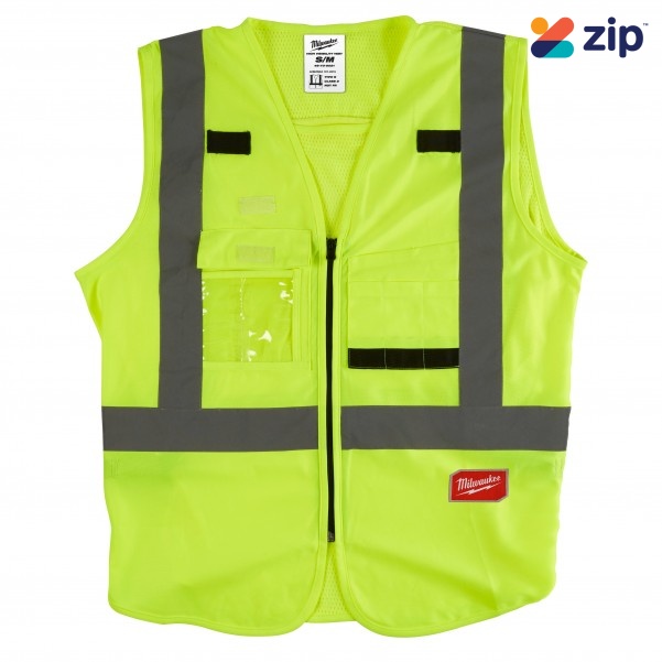 Milwaukee 48735021 - High Visibility Yellow Safety Vest - S/M 