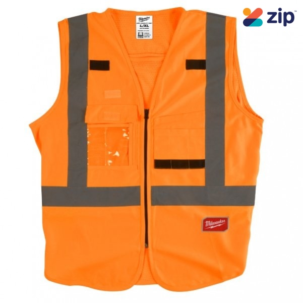 Milwaukee 48735032 - High Visibility Orange Safety Vest - L/XL