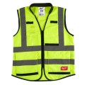 Milwaukee 48735043- Premium High Visibility Safety Yellow Vest - XXL/XXXL