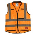 Milwaukee 48735051- Premium High Visibility Orange Safety Vest - S/M