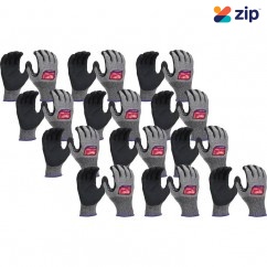 Milwaukee 48737014A - Cut F XXL 12 Pack High Dexterity Nitrile Dipped Gloves  Gloves