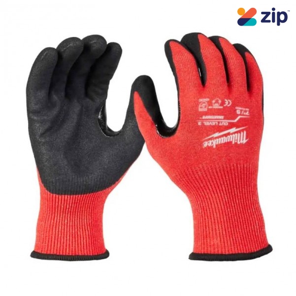 Milwaukee 48738631 - Cut Level 3C Nitrile Dipped Gloves 1 Pack Size M Gloves
