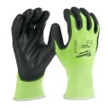 Milwaukee 48738913 - Hi-Vis Cut 1(A) Polyurethane Dipped Gloves - XL