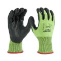 Milwaukee 48738950 - Hi-Vis Cut 5(E) Polyurethane Dipped Gloves - S 