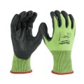 Milwaukee 48738950 - Hi-Vis Cut 5(E) Polyurethane Dipped Gloves - S  Gloves