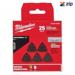Milwaukee 49252025 - 25pce Open-Lok Triangle Sand Paper Variety