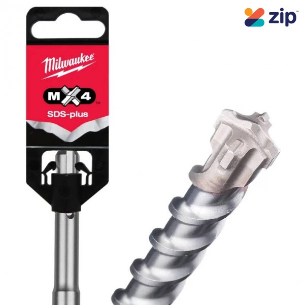 Milwaukee 4932399335 - MX4 30 X 250MM 4-cutter SDS-PLUS TCT Hammer Drill Bit
