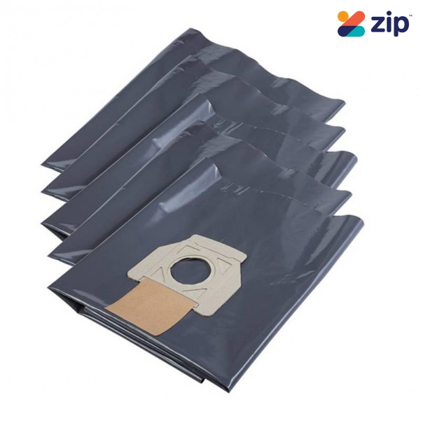Milwaukee 4932459690 - 5-Pack Replacement Plastic 30L L-Class Vacuum Dust Bags to suit AS30LAC & AS30MAC Vacuum Accessories