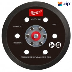 Milwaukee 49362585 - 150mm Soft Pressure Sensitive Adhesive Sander Backing Pad Suits M12FROS250