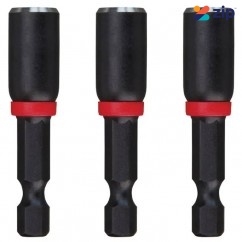 Milwaukee 49664522 - 3 Piece 1/4" x 50mm (2") SHOCKWAVE Power Bit Magnetic Nut Driver Set