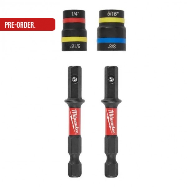 Milwaukee 49664568 - 2pce SHOCKWAVE QUIK-CLEAR 2-in-1 Magnetic Nut Driver Milwaukee Accessories
