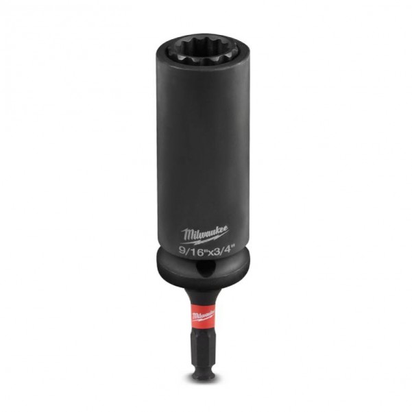 Milwaukee 49665121 - SHOCKWAVE Lineman’s 2-in-1 9/16” & 3/4” 12 Point Socket Milwaukee Accessories