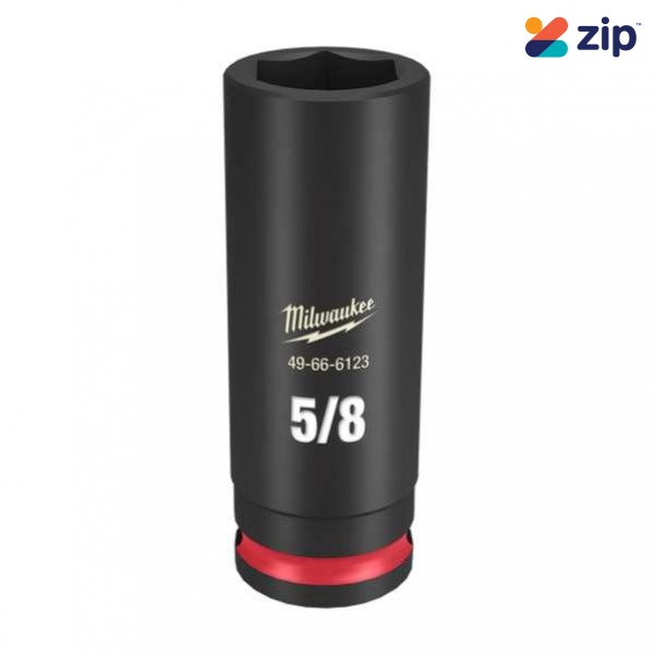 Milwaukee 49666123 - 3/8" Drive 5/8" Deep 6 Point Shockwave Impact Socket Sockets & Accessories
