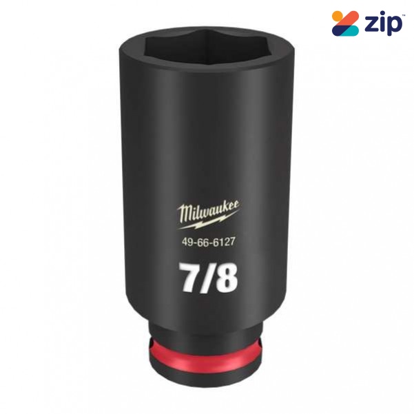 Milwaukee 49666127 - 3/8" Drive 7/8" Deep 6 Point Shockwave Impact Socket Sockets & Accessories