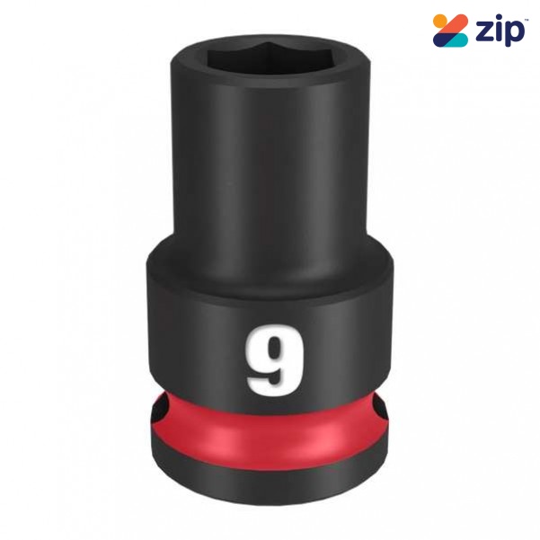 Milwaukee 49666133 - 3/8" Drive 9mm Standard 6 Point Shockwave Impact Socket Sockets & Accessories
