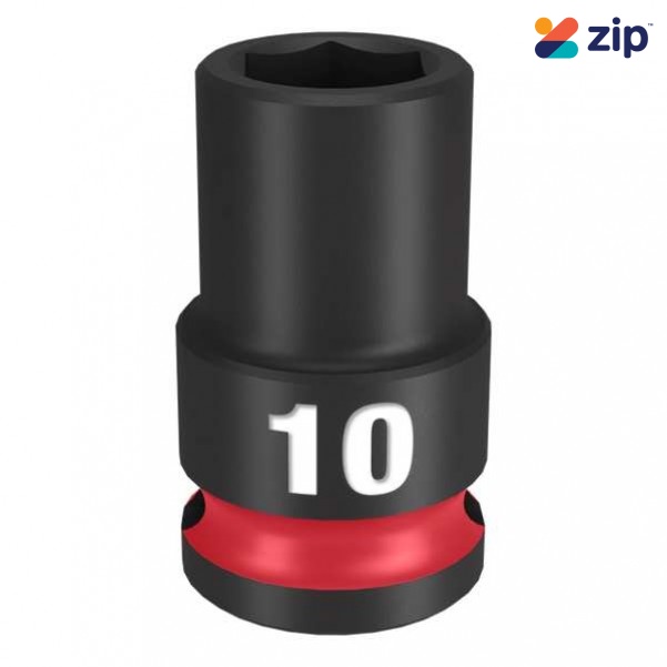 Milwaukee 49666134 - 3/8" Drive 10mm Standard 6 Point Shockwave Impact Socket Sockets & Accessories
