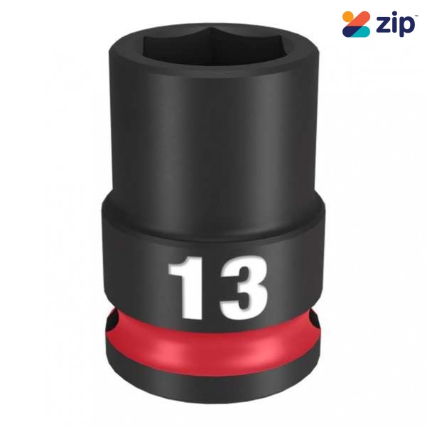 Milwaukee 49666137 - 3/8" Drive 13mm Standard 6 Point Shockwave Impact Socket Sockets & Accessories