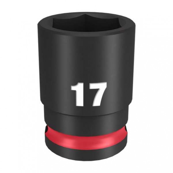 Milwaukee 49666141 - 3/8" Drive 17mm Standard 6 Point Shockwave Impact Socket Sockets & Accessories
