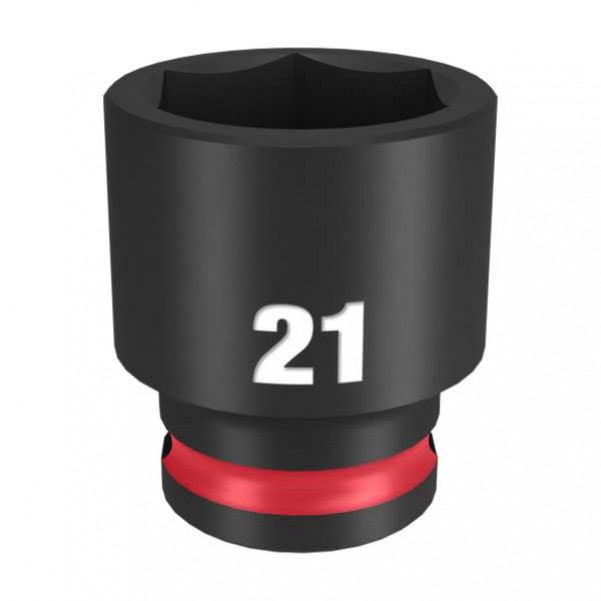 Milwaukee 49666144 - 3/8" Drive 21mm Standard 6 Point Shockwave Impact Socket Sockets & Accessories