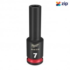 Milwaukee 49666149 - 3/8" Drive 7mm Deep 6 Point Impact Socket