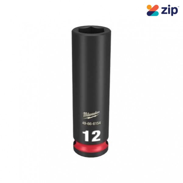 Milwaukee 49666154 - 3/8" Drive 12mm Deep 6 Point Impact Socket Sockets & Accessories